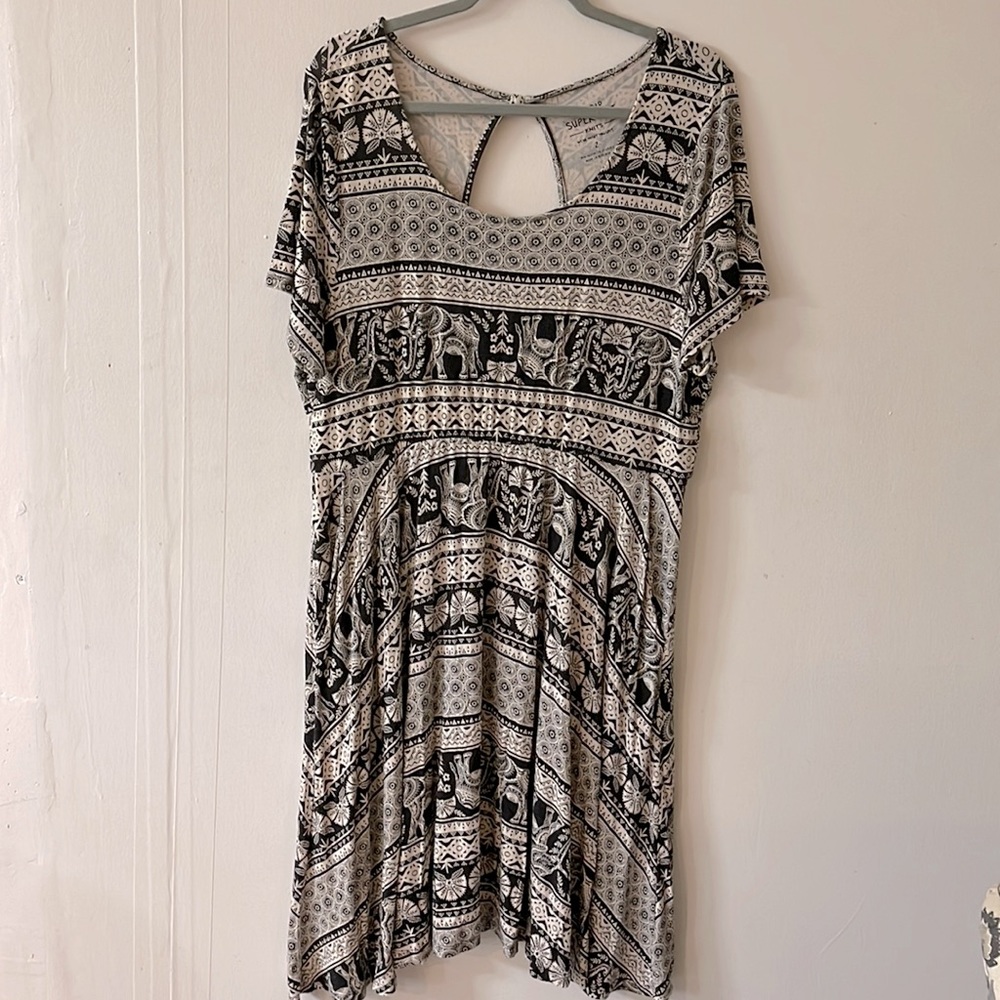 Torrid 2X Elephant Print Skater Dress Super Soft Collection